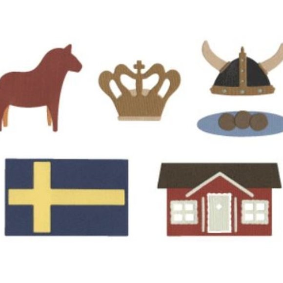 Quickutz 6-pc cookie cutter dies - SWEDEN Collection - Picture 4 of 4